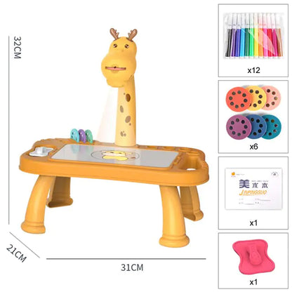 Children Led Projector Painting Art Drawing Table