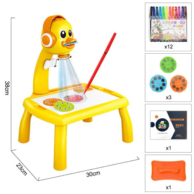 Children Led Projector Painting Art Drawing Table